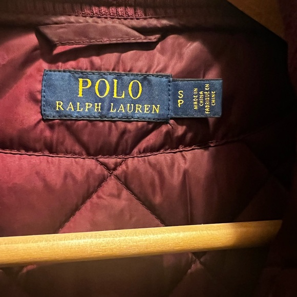 Polo by Ralph Lauren Maroon Quilted Vest - Picture 3 of 4